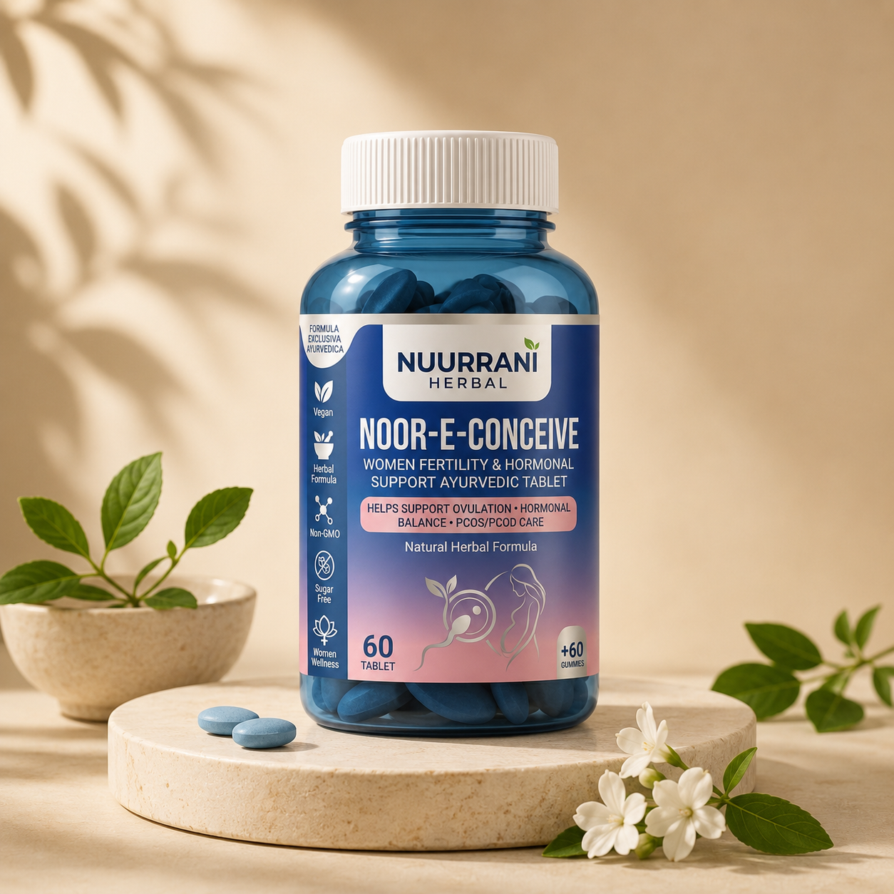 Noor-e-Conceive – Ayurvedic Herbal Support for Fertility & Reproductive Health | Enhances Conception Naturally